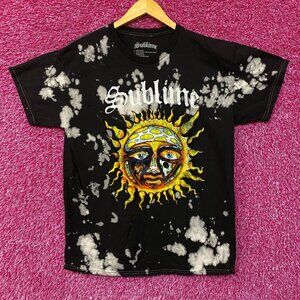 Sublime 40 Oz To Freedom Album Cover Sun Logo Tie-Dye T-Shirt Large